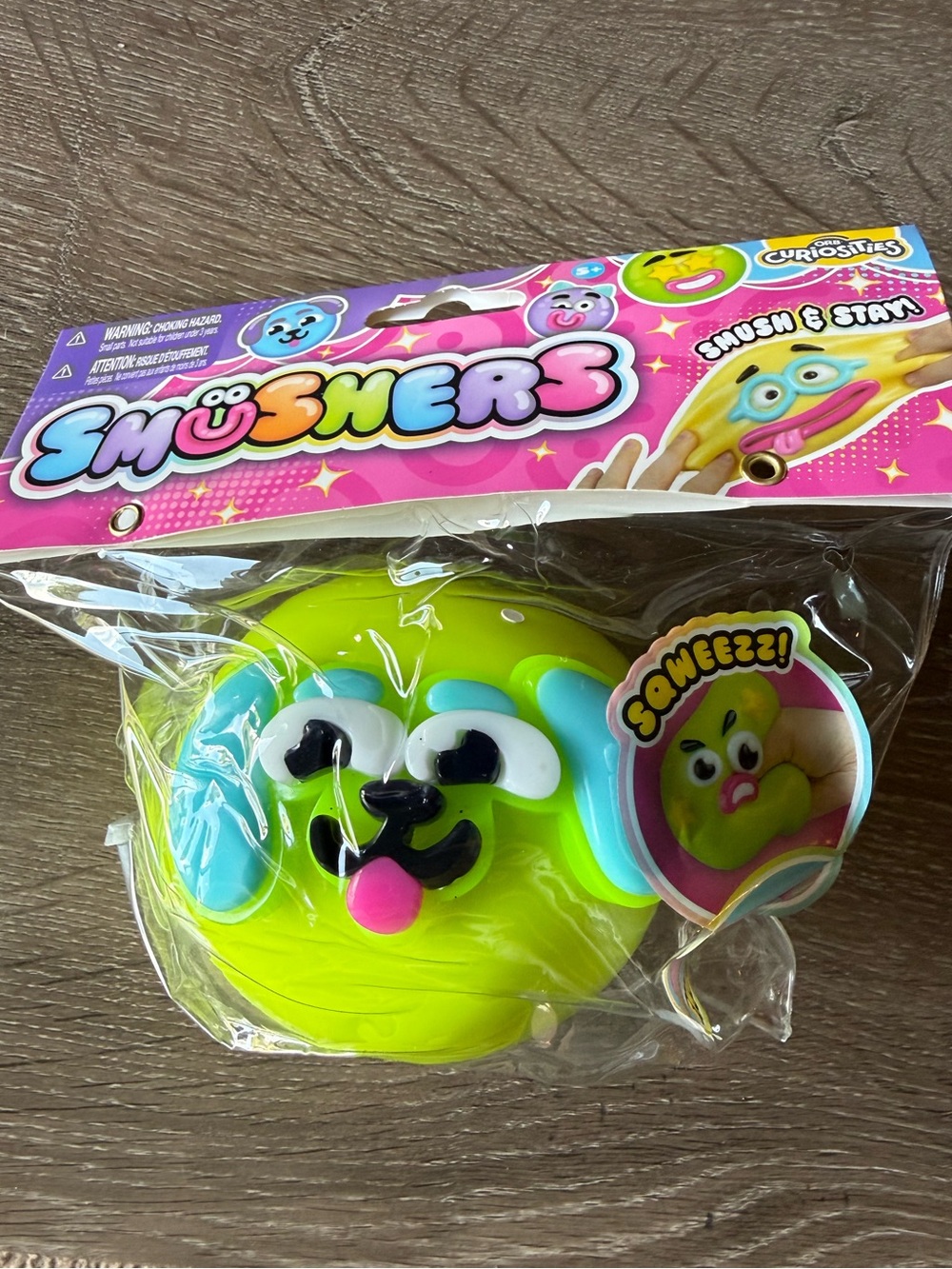 BNIB ORB Curiosities SMUSHERS Squishy, Lime Green Puppy